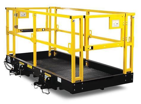 skid steer safety cage|Star Industries Safety Work Platform .